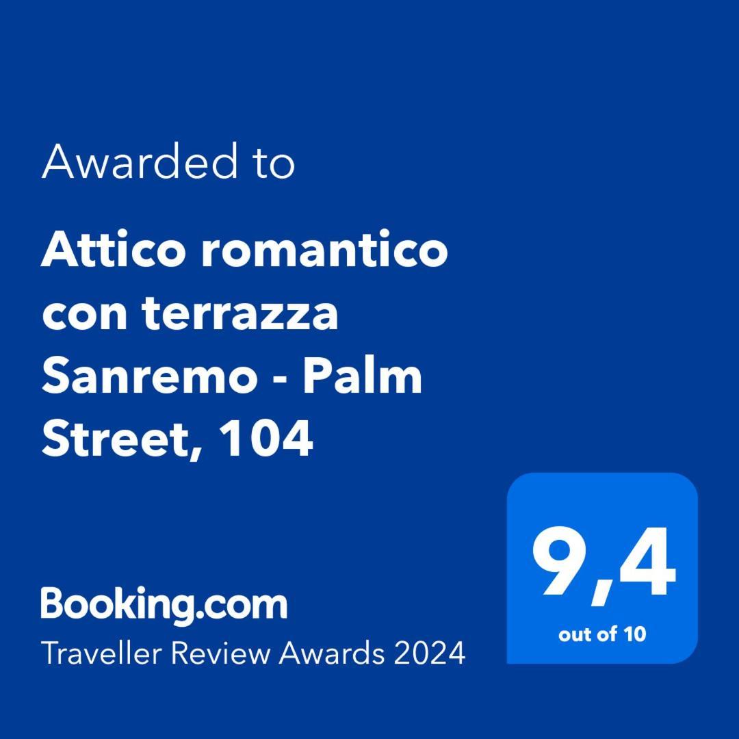 Attico Romantico Con Terrazza Sanremo - Palm Street, 104 - Free Wifi Exteriör bild